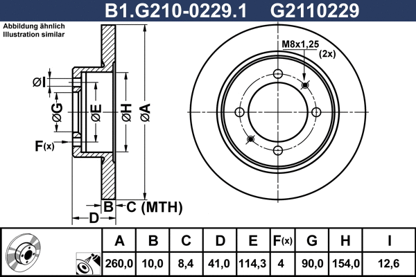 Brake Disc (B1.G210-0229.1)