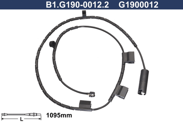 Warning Contact, brake pad wear (B1.G190-0012.2)