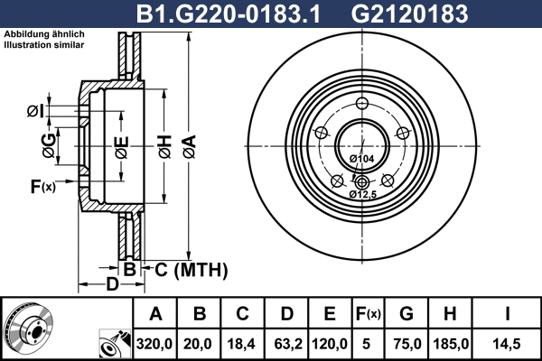 Brake Disc (B1.G220-0183.1)