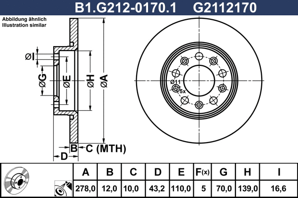 Brake Disc (B1.G212-0170.1)