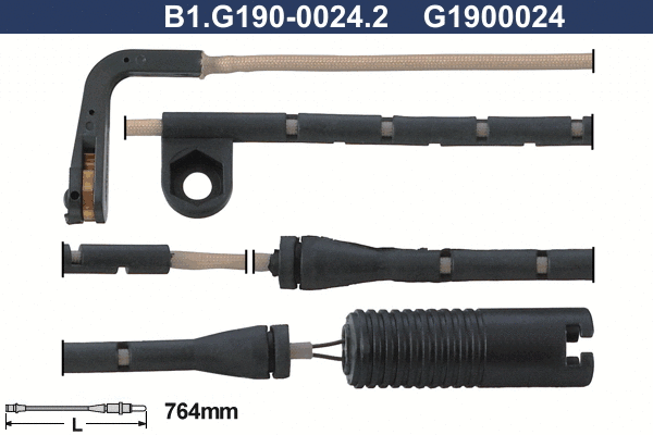 Warning Contact, brake pad wear (B1.G190-0024.2)