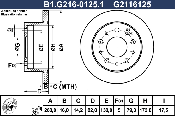 Brake Disc (B1.G216-0125.1)