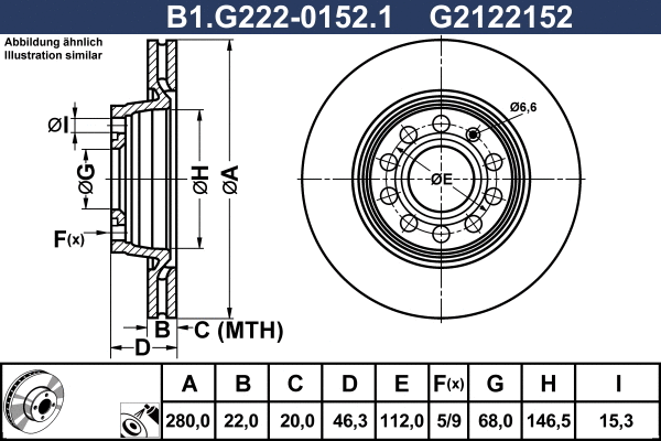 Brake Disc (B1.G222-0152.1)