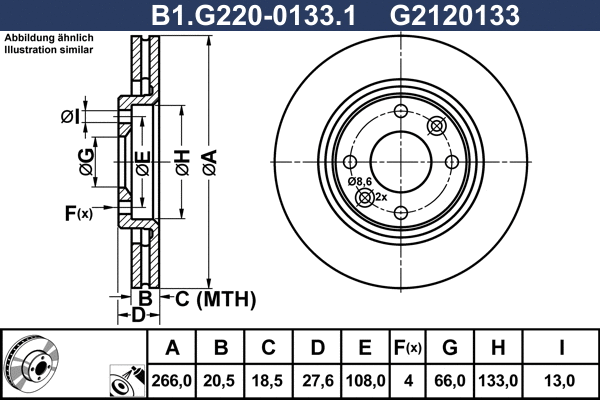 Brake Disc (B1.G220-0133.1)