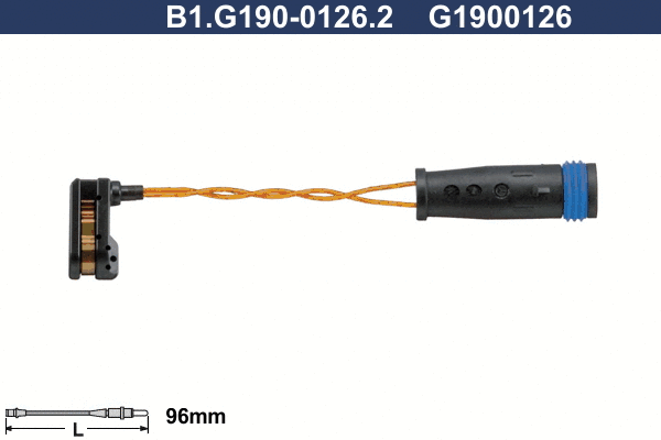 Warning Contact, brake pad wear (B1.G190-0126.2)
