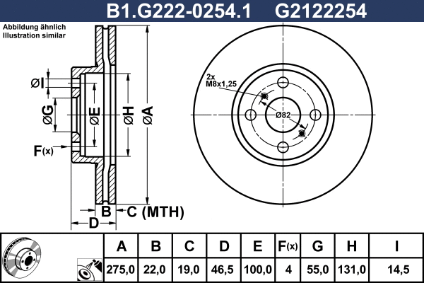Brake Disc (B1.G222-0254.1)