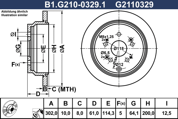 Brake Disc (B1.G210-0329.1)