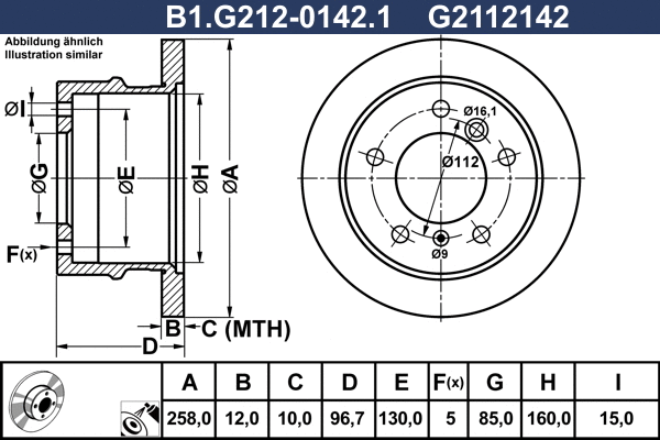 Brake Disc (B1.G212-0142.1)