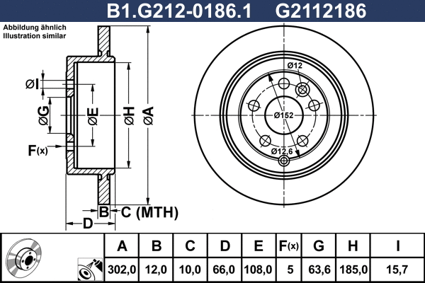 Brake Disc (B1.G212-0186.1)
