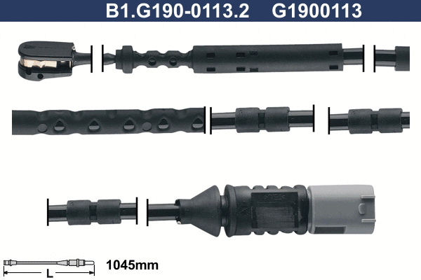 Warning Contact, brake pad wear (B1.G190-0113.2)