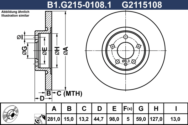Brake Disc (B1.G215-0108.1)