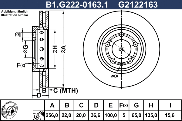 Brake Disc (B1.G222-0163.1)