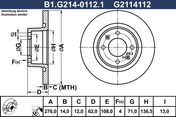 Brake Disc (B1.G214-0112.1)