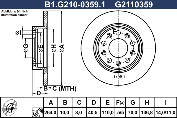Brake Disc (B1.G210-0359.1)