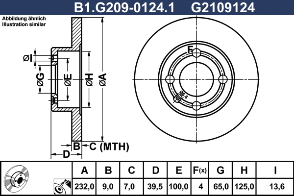 Brake Disc (B1.G209-0124.1)