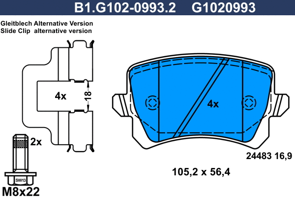Brake Pad Set, disc brake