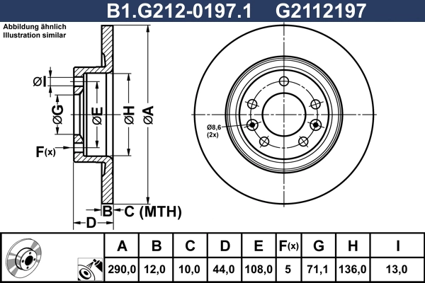 Brake Disc (B1.G212-0197.1)