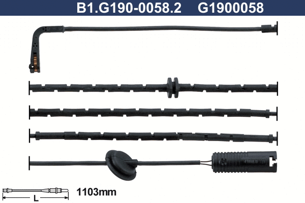 Warning Contact, brake pad wear (B1.G190-0058.2)