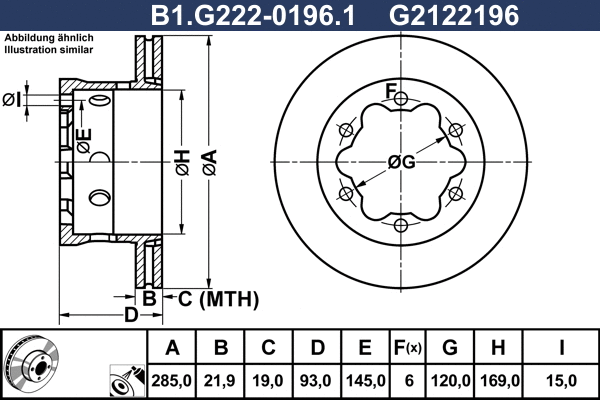 Brake Disc (B1.G222-0196.1)