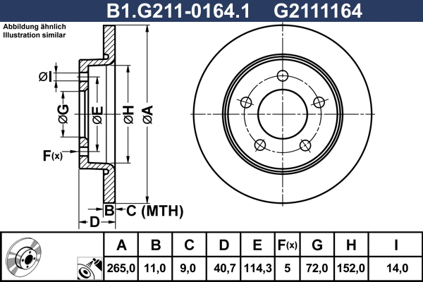 Brake Disc (B1.G211-0164.1)