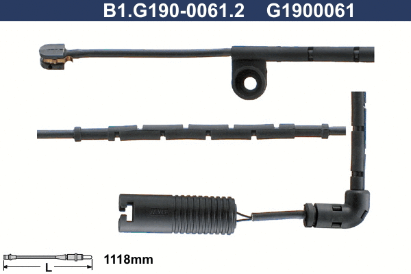 Warning Contact, brake pad wear (B1.G190-0061.2)
