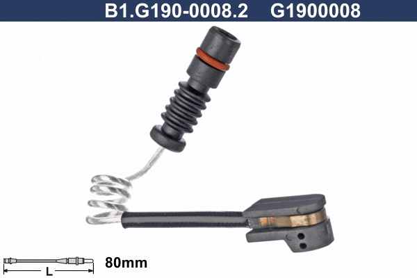 Warning Contact, brake pad wear (B1.G190-0008.2)