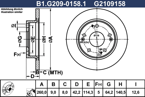 Brake Disc (B1.G209-0158.1)