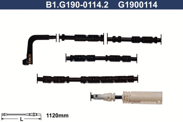 Warning Contact, brake pad wear (B1.G190-0114.2)