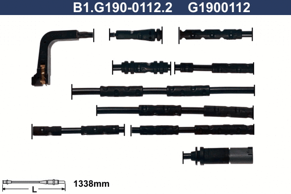 Warning Contact, brake pad wear (B1.G190-0112.2)