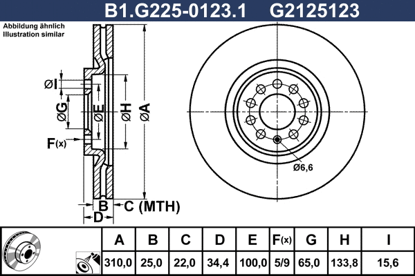 Brake Disc (B1.G225-0123.1)
