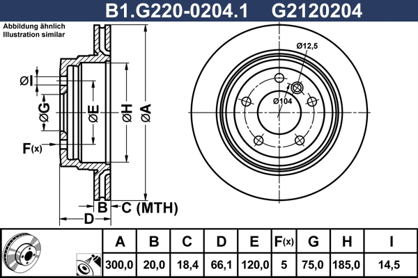 Brake Disc (B1.G220-0204.1)