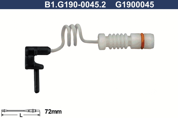 Warning Contact, brake pad wear (B1.G190-0045.2)