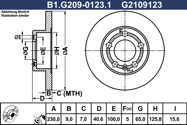 Brake Disc (B1.G209-0123.1)