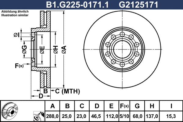 Brake Disc (B1.G225-0171.1)