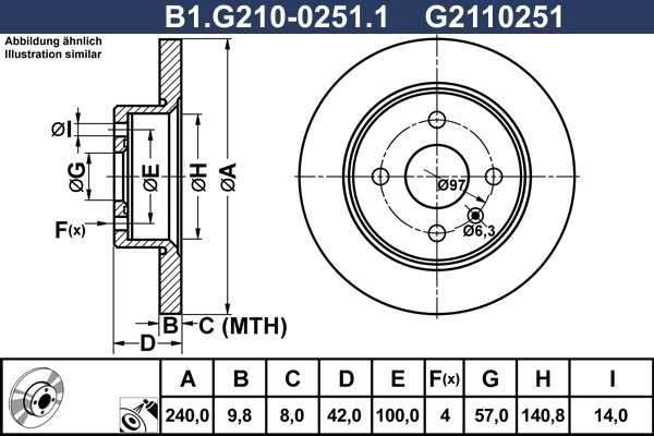 Brake Disc (B1.G210-0251.1)