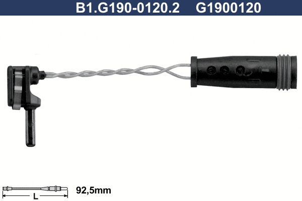 Warning Contact, brake pad wear (B1.G190-0120.2)