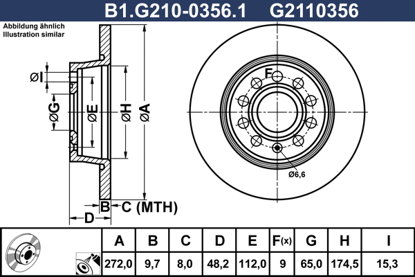 Brake Disc (B1.G210-0356.1)
