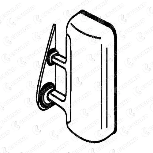 Exterior Mirror, driver cab (038/500)