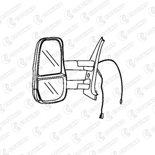 Exterior Mirror, driver cab (D06/503)