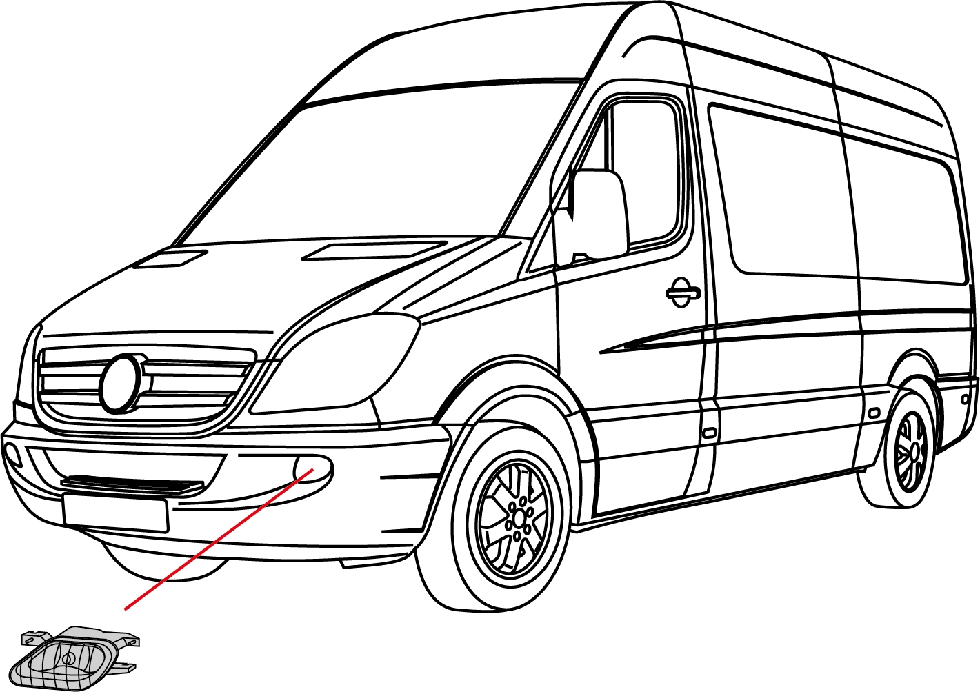 Front Fog Light (210/701)