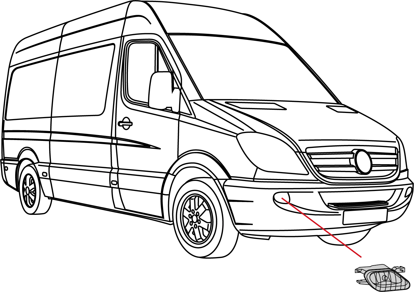 Front Fog Light (210/700)