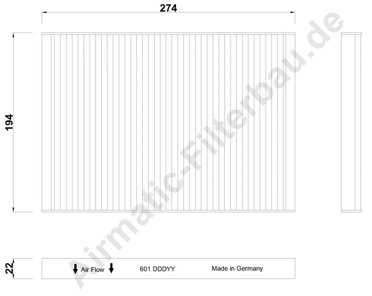 Filter, cabin air (IF0601)