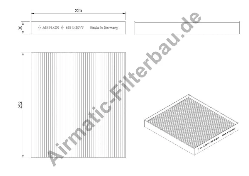 Filter, cabin air (IF0310)