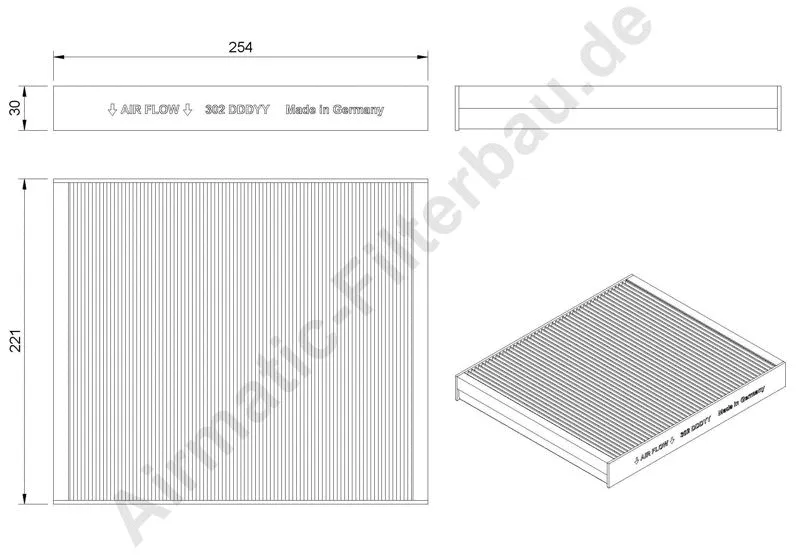 Filter, cabin air (IF0302)