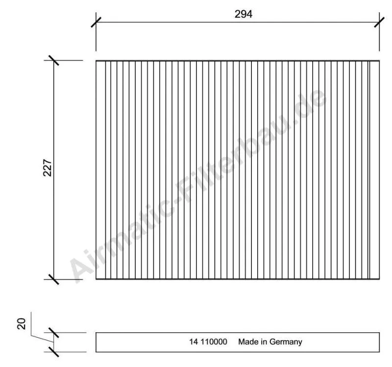 Filter, cabin air (IF0014)