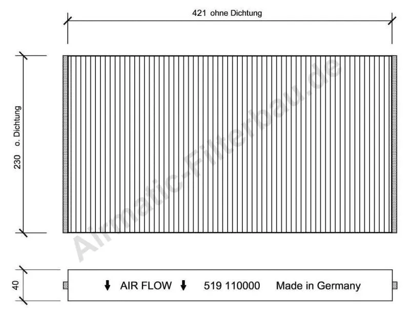 Filter, cabin air (IF0519)