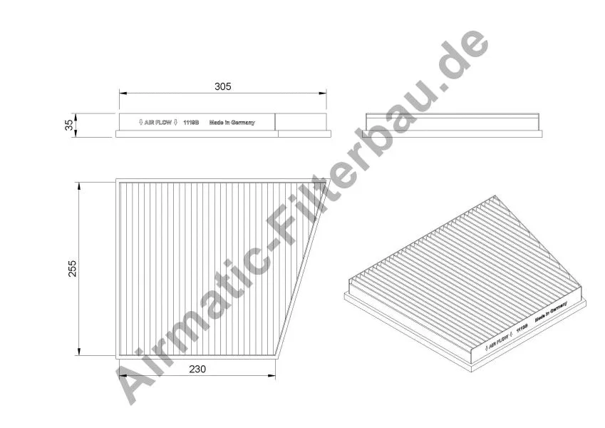 Filter, cabin air (IF1119B)