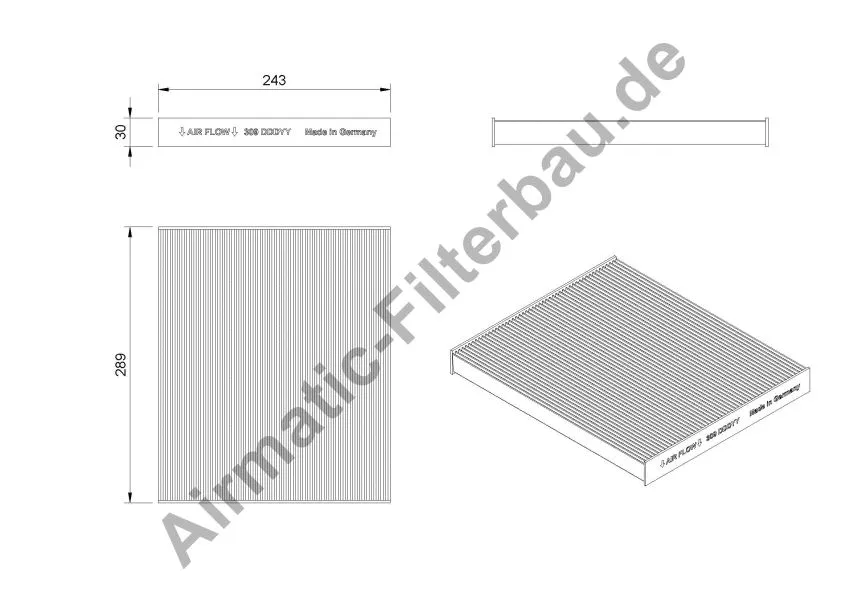 Filter, cabin air (IF1309P)