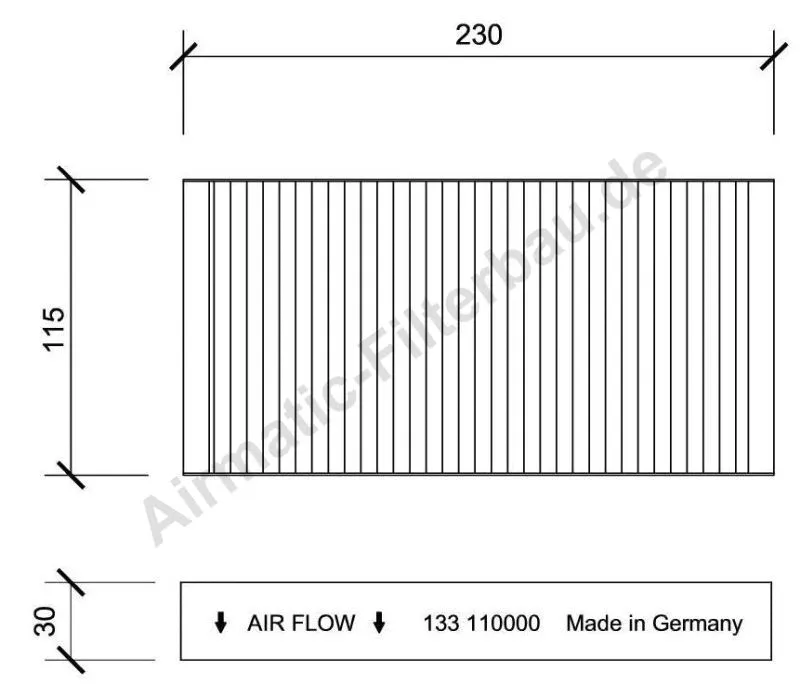 Filter, cabin air (IF0133)