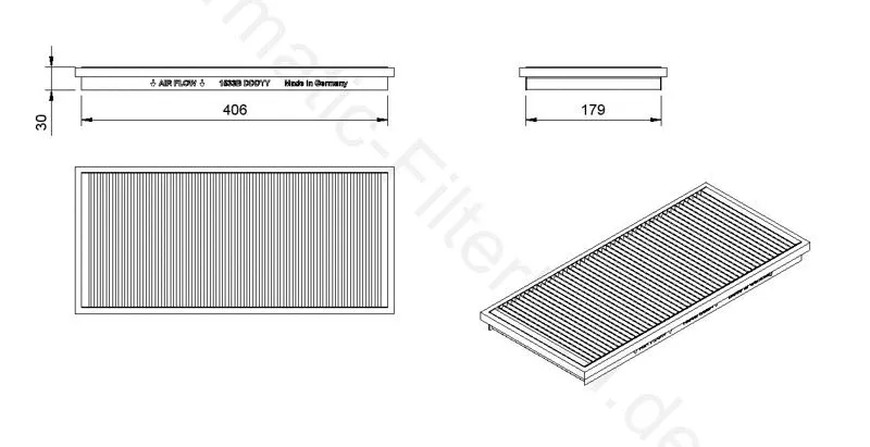 Filter, cabin air (IF1533B)